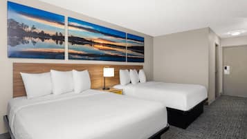 Room, 2 Queen Beds, Non Smoking | Desk, blackout curtains, iron/ironing board, free WiFi