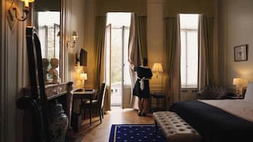 Literie de qualité supérieure, surmatelas, minibar