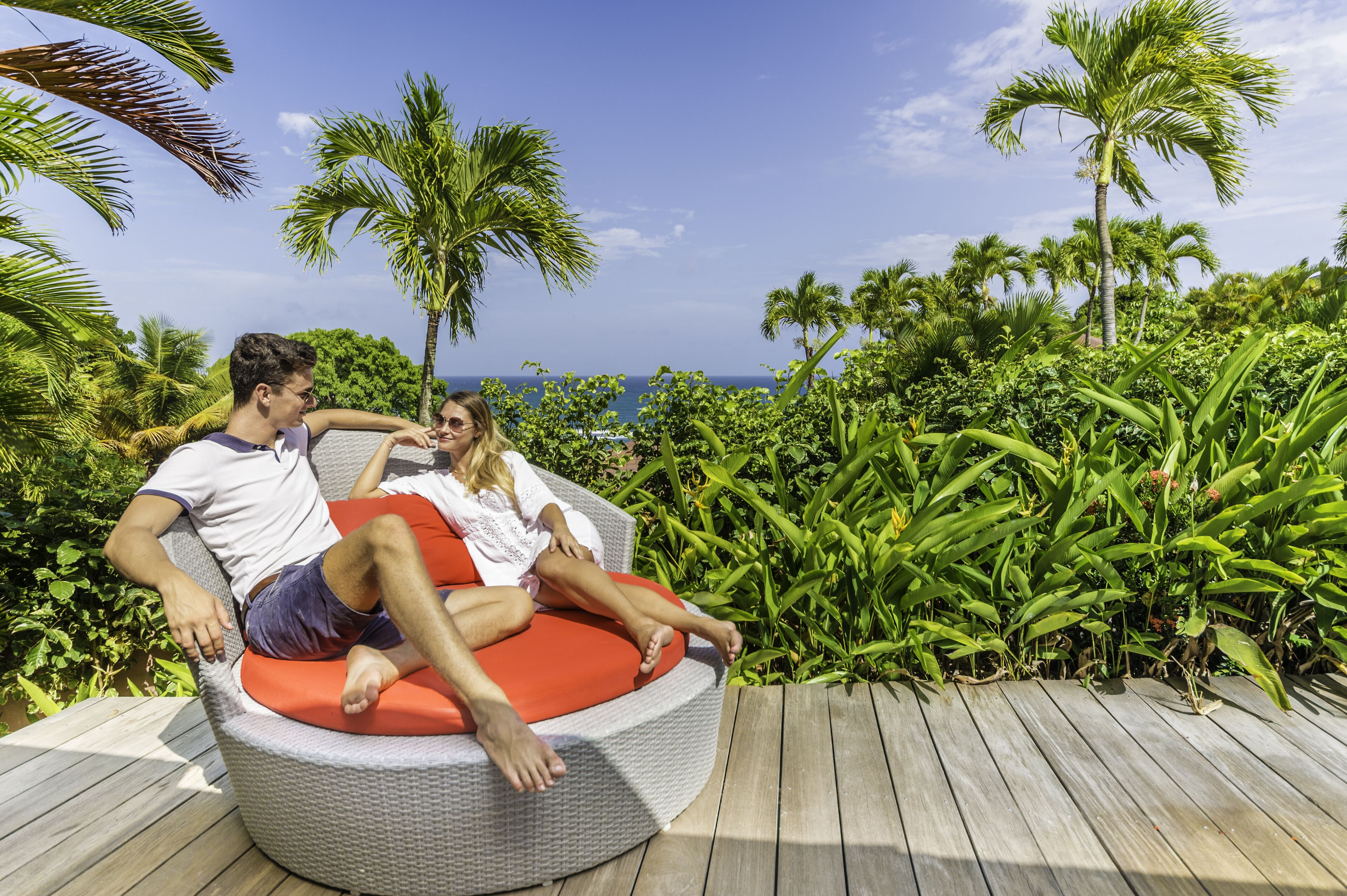 Bungalow Junior Suite partial sea view | Terrasse/patio