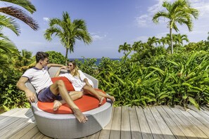 Bungalow Junior Suite partial sea view | Terrasse/patio