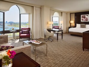 Premium bedding, down duvets, in-room safe, desk