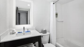 Free toiletries, hair dryer, towels, soap