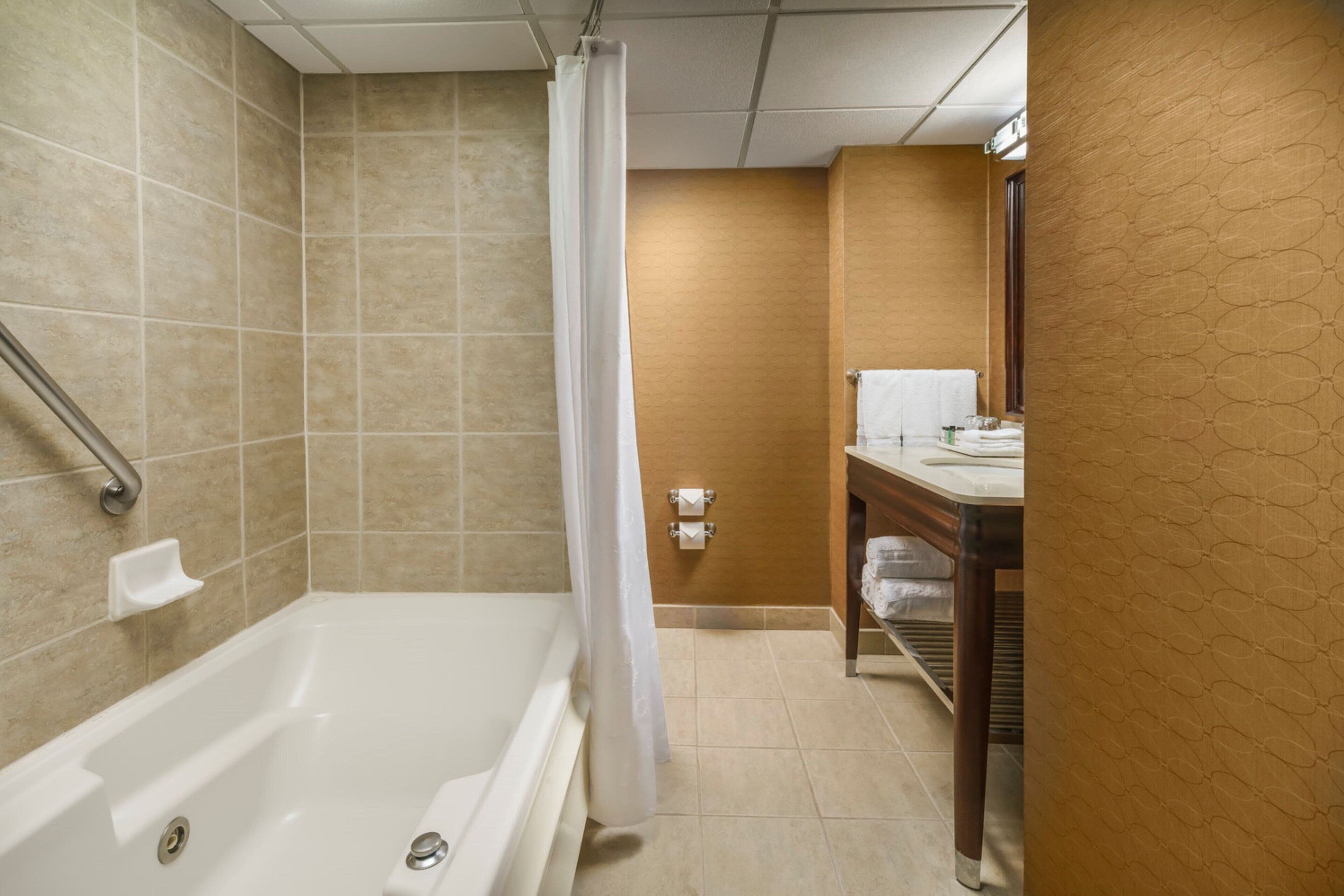 free toiletries, hair dryer, towels, soap