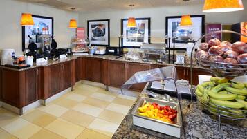 Free daily buffet breakfast