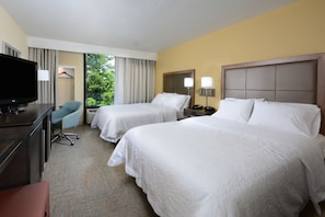 Room, 2 Queen Beds, Non Smoking | Premium bedding, desk, laptop workspace, blackout drapes