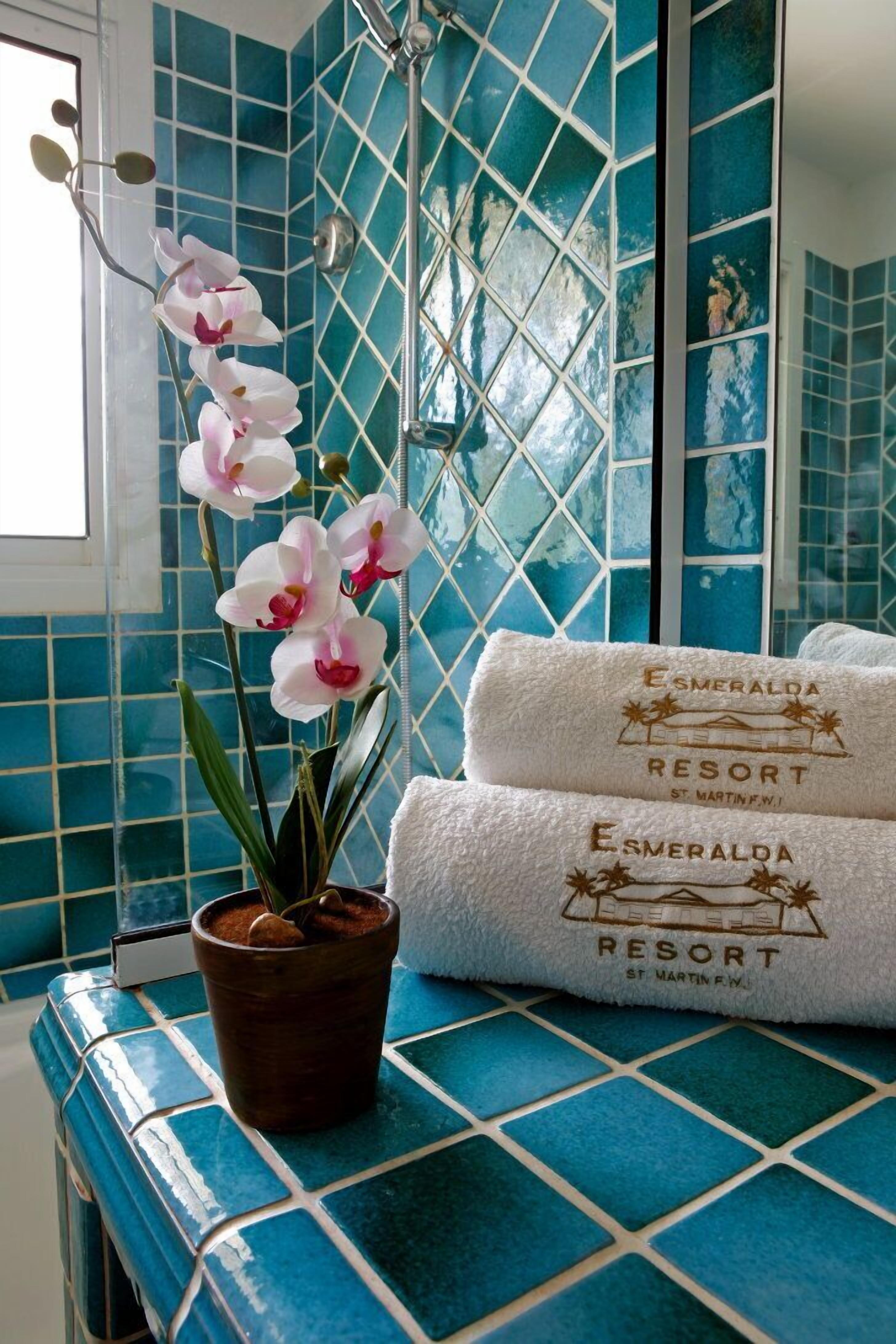 free toiletries, hair dryer, towels