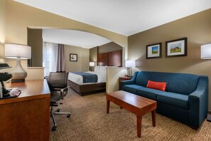 Room, 1 King Bed with Sofa bed, Non Smoking (Upgrade) | In-room safe, desk, iron/ironing board, cribs/infant beds