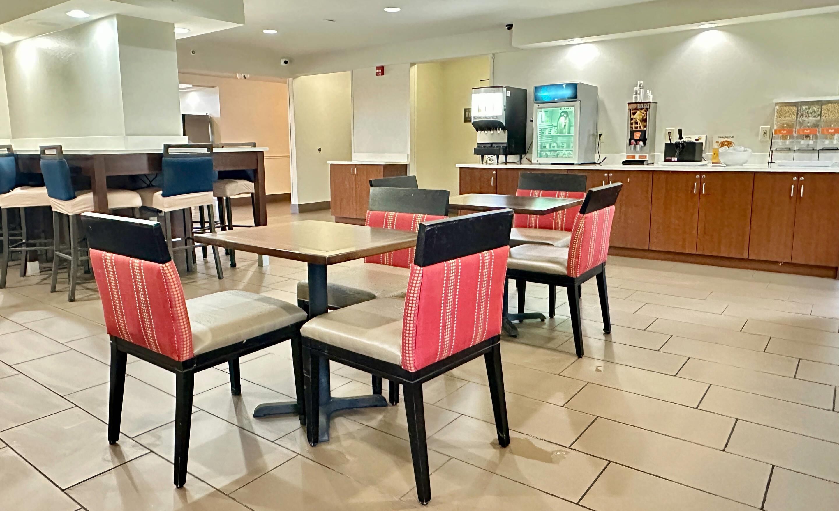 Free daily buffet breakfast