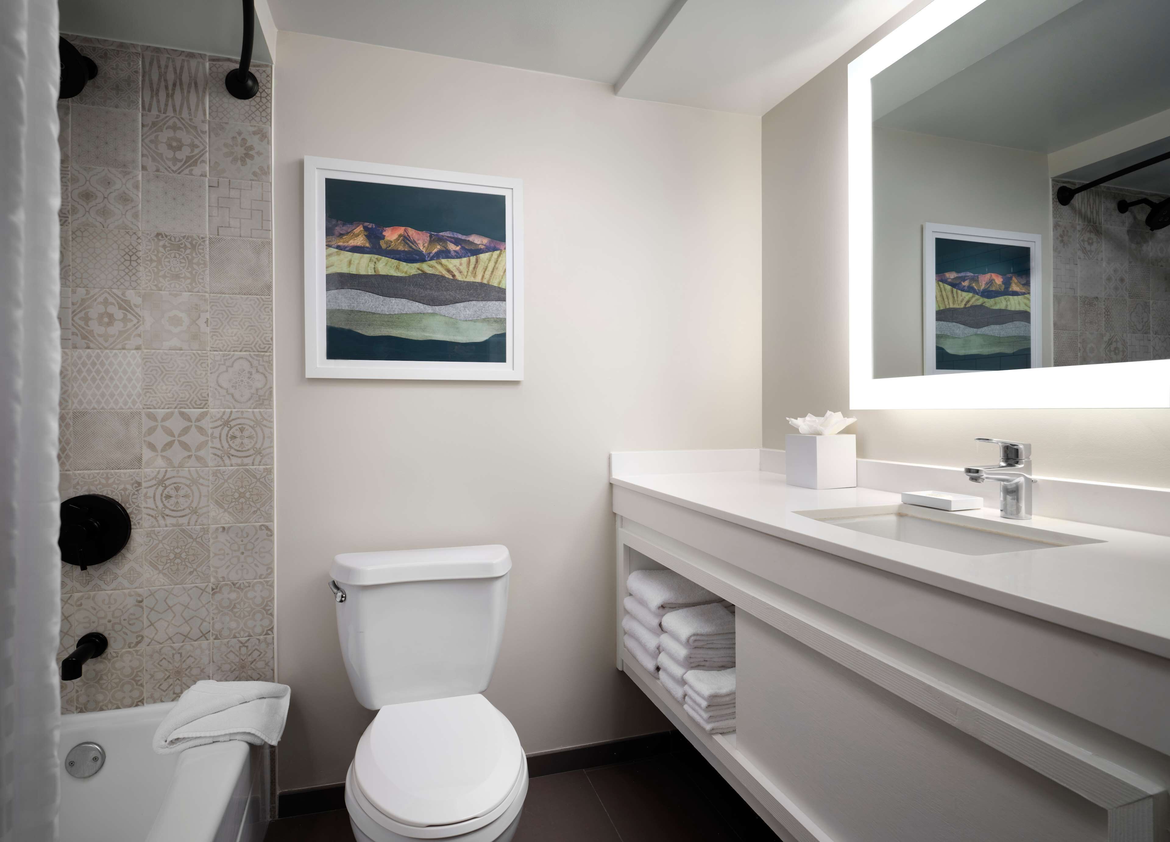 free toiletries, hair dryer, towels