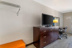 Standard Room, 2 Double Beds, Non Smoking | Desk, laptop workspace, iron/ironing board, WiFi - Rodeway Inn Orange Park - Jacksonville near Naval Air Station (Orange Park)