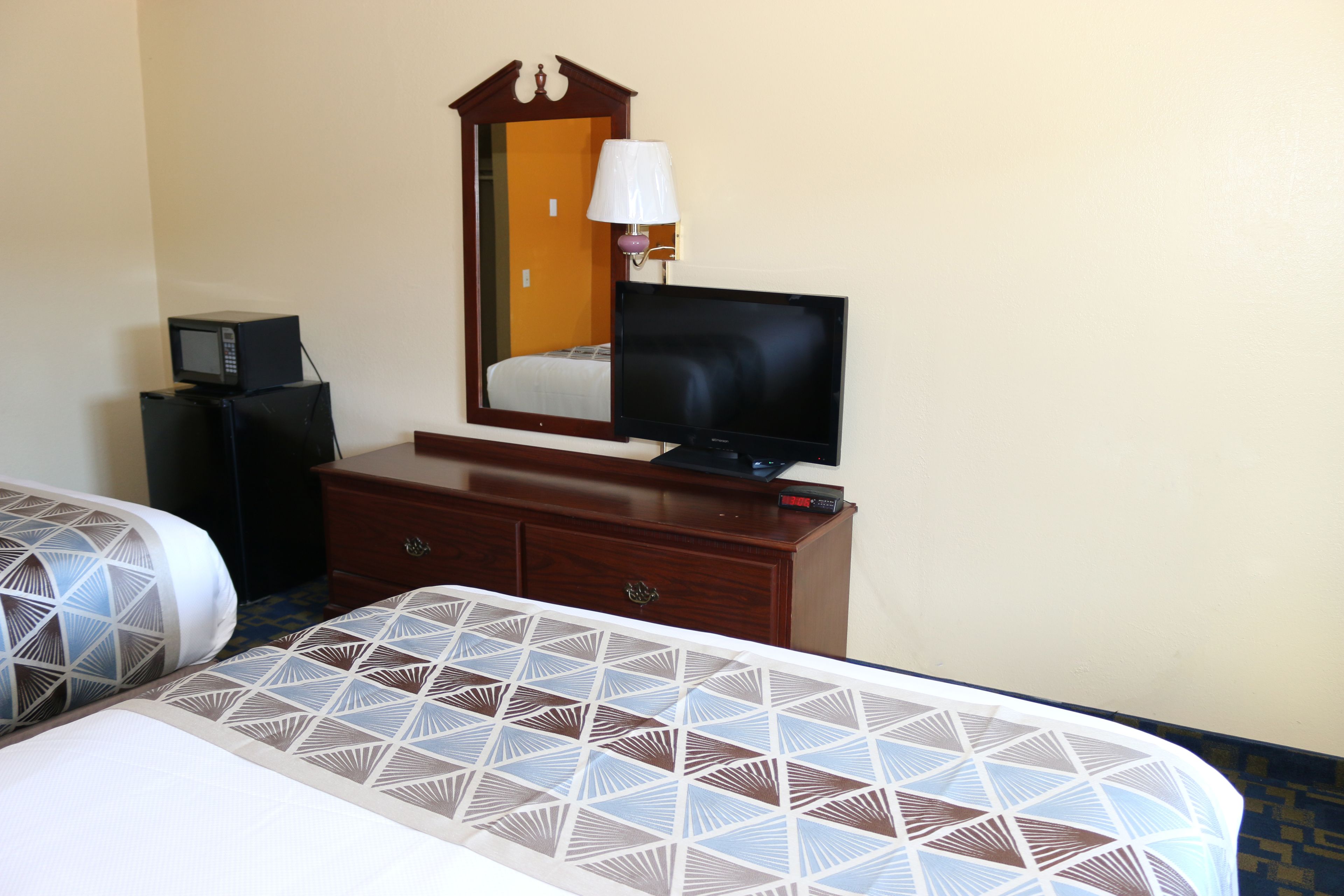 room, 2 queen beds | blackout curtains, iron/ironing board, free wifi, bed sheets
