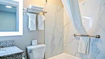 In-room safe, desk, iron/ironing board, free cribs/infant beds