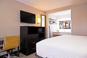 In-room safe, desk, iron/ironing board, free cribs/infant beds