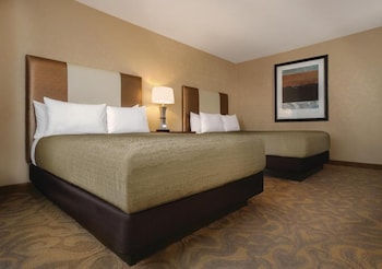 Casino Tower Double Queen Room | In-room safe, blackout drapes, free WiFi, bed sheets at Circus Circus Hotel, Casino & Theme Park