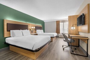 Standard Room, 2 Queen Beds, Non Smoking, Refrigerator & Microwave (2nd Floor)