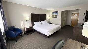 Room, 1 King Bed, Non Smoking, Refrigerator & Microwave | Desk, iron/ironing board, free WiFi, bed sheets