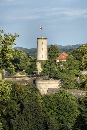 Vue sur la ville depuis l’hébergement