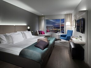 Ropa de cama hipoalergénica y minibar 