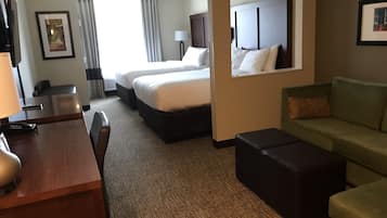 Suite, Multiple Beds, Non Smoking | Desk, laptop workspace, iron/ironing board, free WiFi