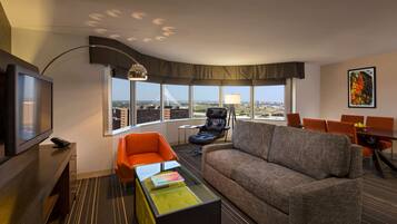 Premium bedding, down duvets, pillow-top beds, in-room safe