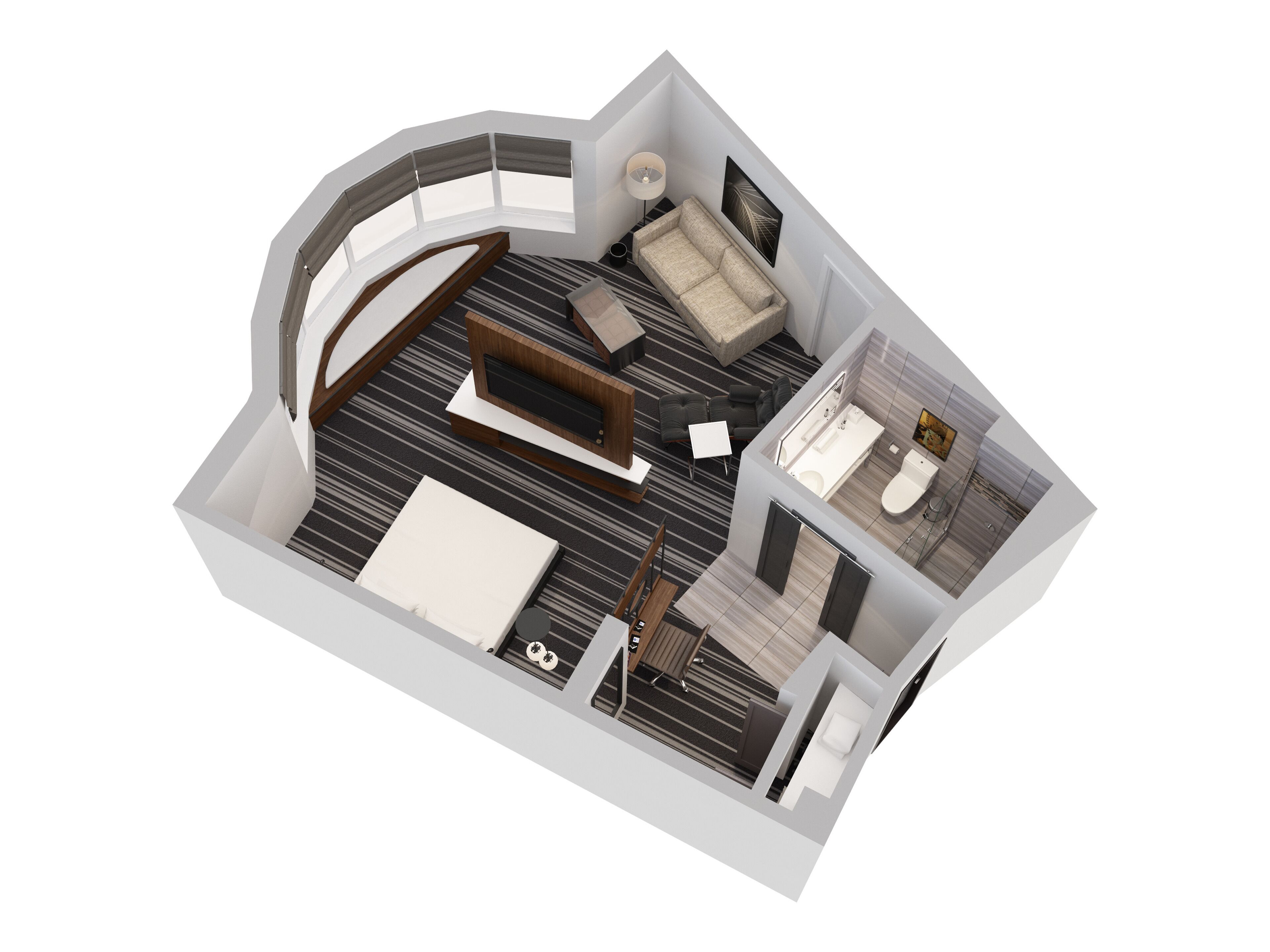 Hochwertige Bettwaren, Daunenbettdecken, Pillowtop-Betten, Zimmersafe