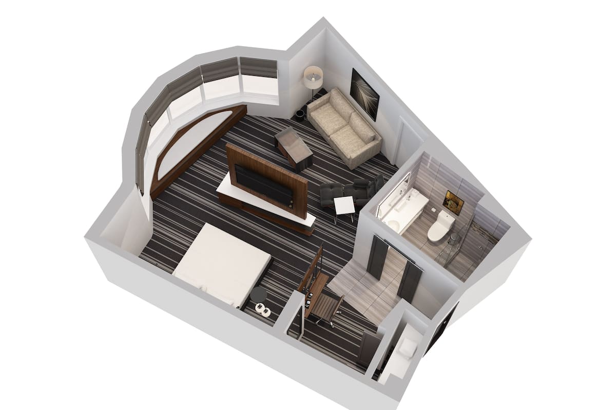 Hochwertige Bettwaren, Daunenbettdecken, Pillowtop-Betten, Zimmersafe