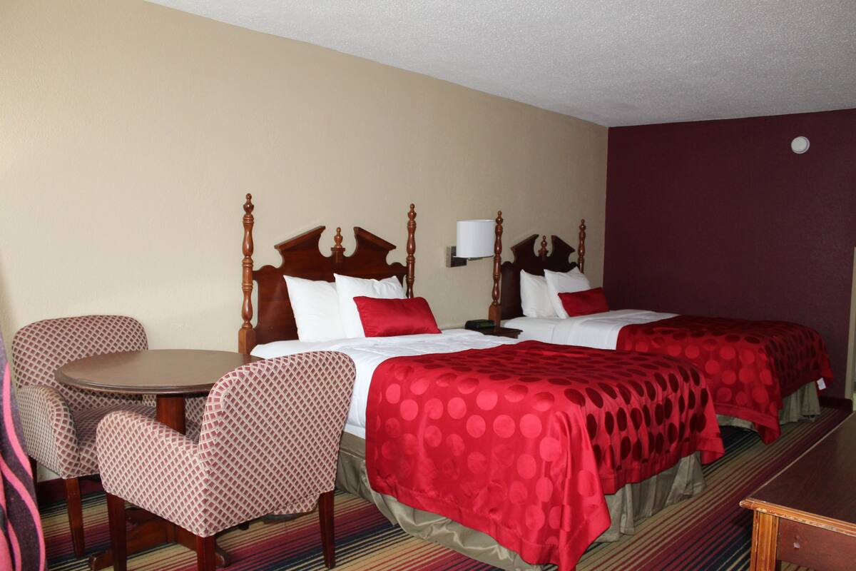 Blackout curtains, iron/ironing board, free WiFi, bed sheets