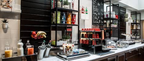 Daily buffet breakfast (EUR 18 per person)