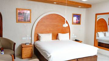 Kamar Deluks, 1 Tempat Tidur King | 1 kamar tidur, seprai katun Mesir, dan seprai premium