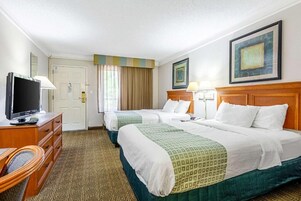 Standard Room, 2 Double Beds, Smoking | Premium bedding, free WiFi, bed sheets