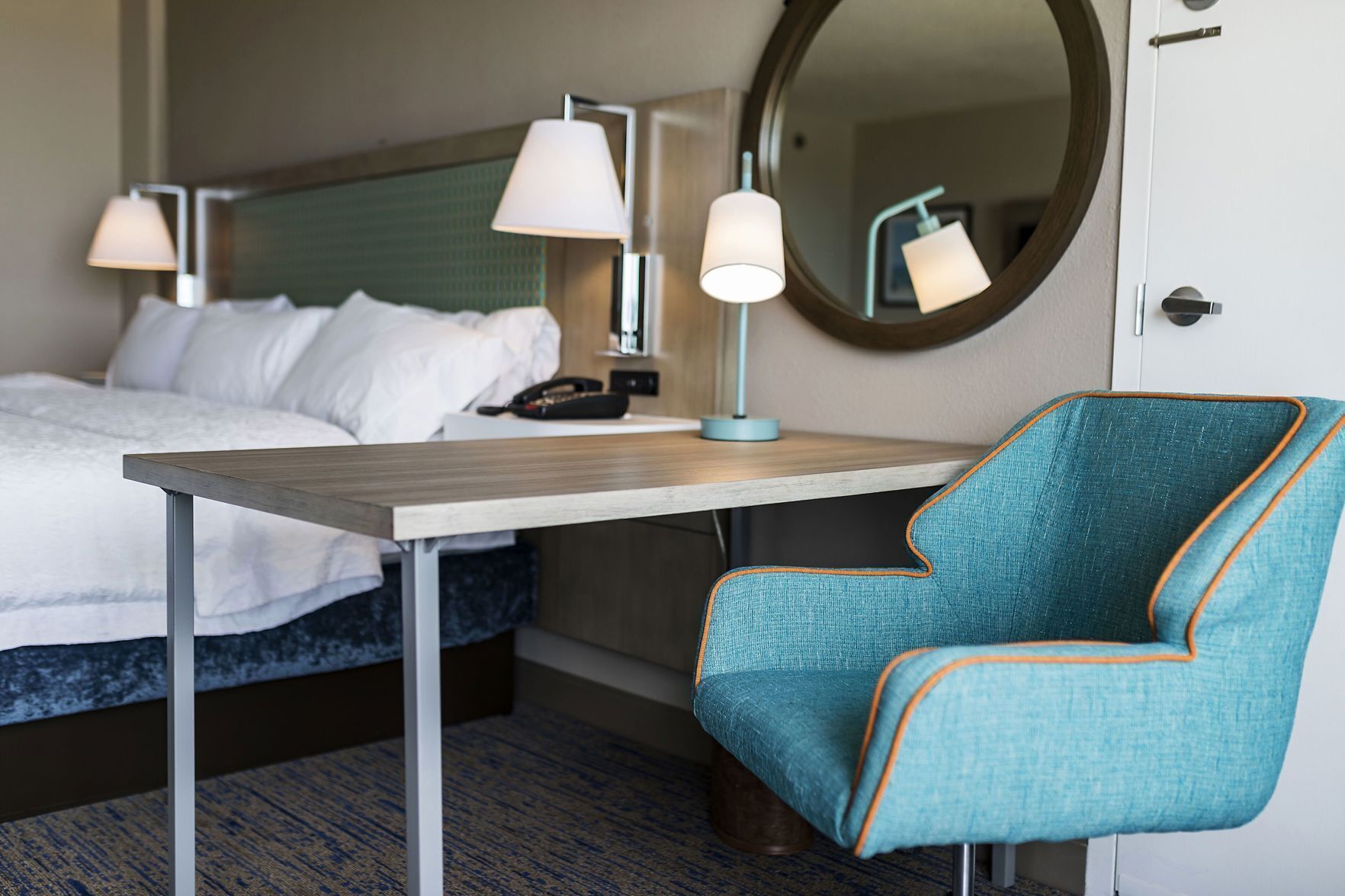 Premium bedding, in-room safe, desk, laptop workspace