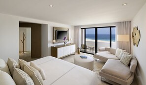 The Reserve Master Suite Ocean Front | Ropa de cama de alta calidad y edredones de plumas