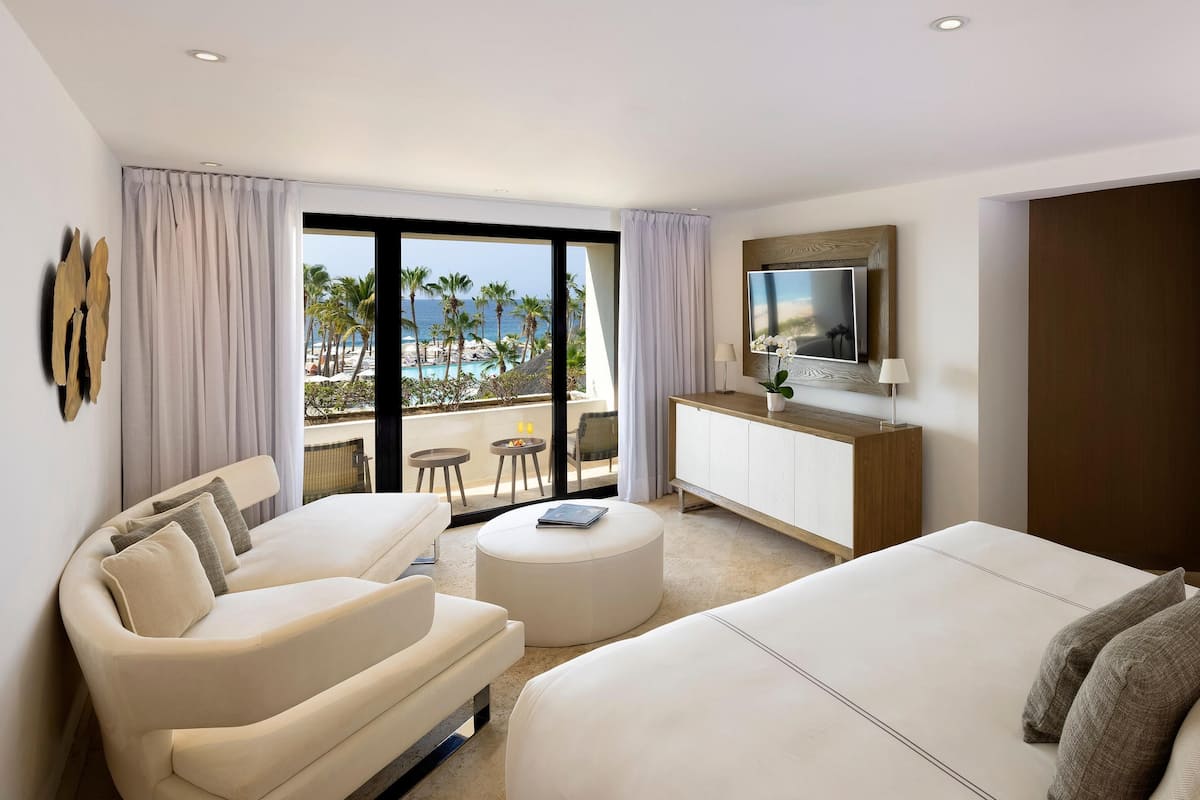 Premium bedding, down duvets, pillow-top beds, free minibar