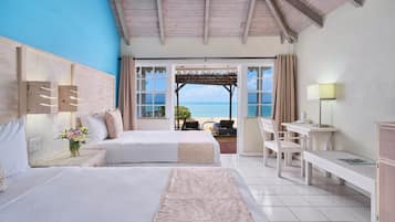 Ropa de cama de alta calidad y minibar