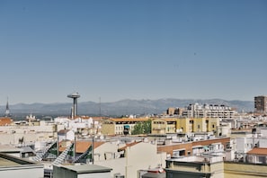 Vue sur la ville depuis l’hébergement