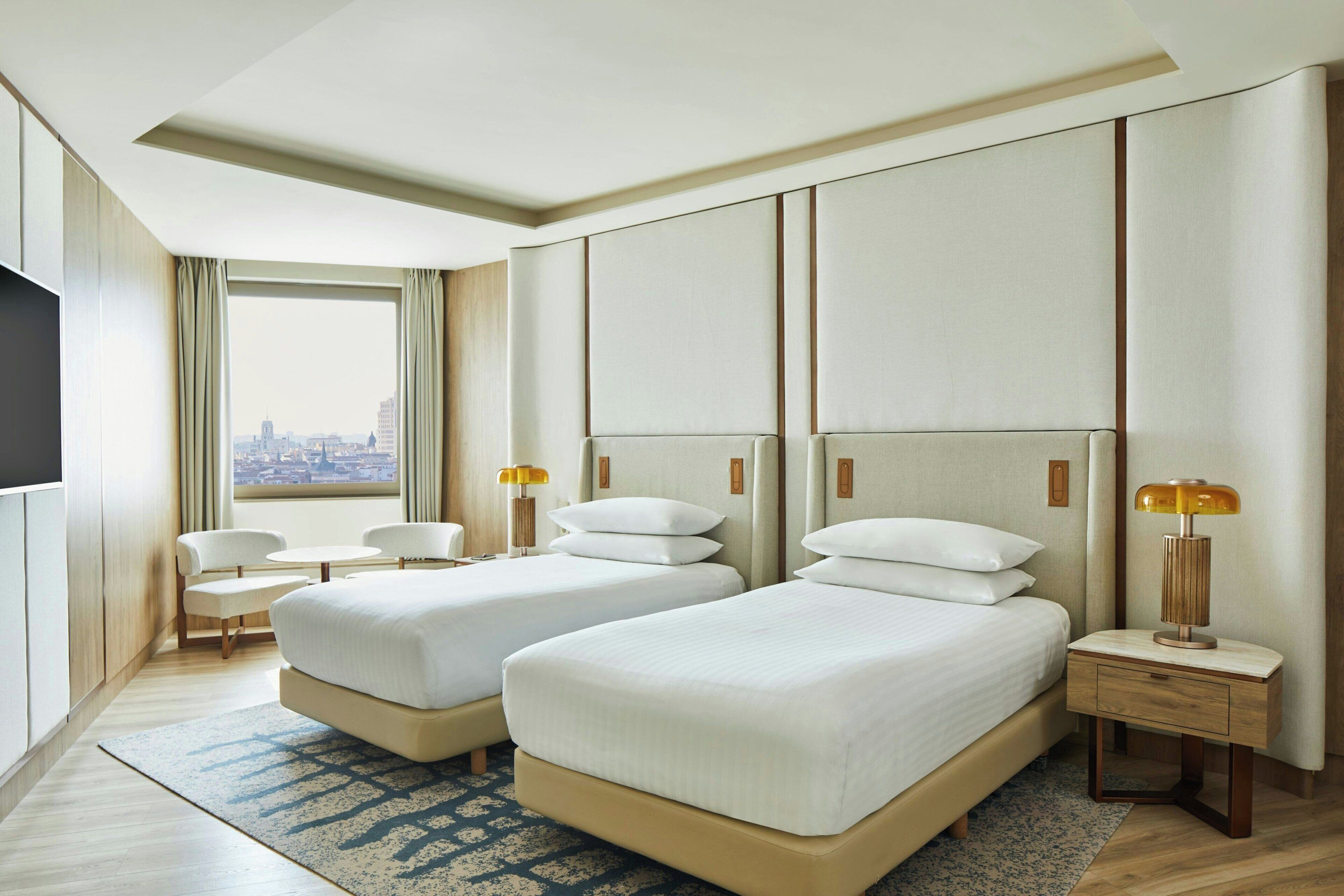 Superior Room, 2 Twin Beds, City View | Minibar, in-room safe, desk, laptop workspace