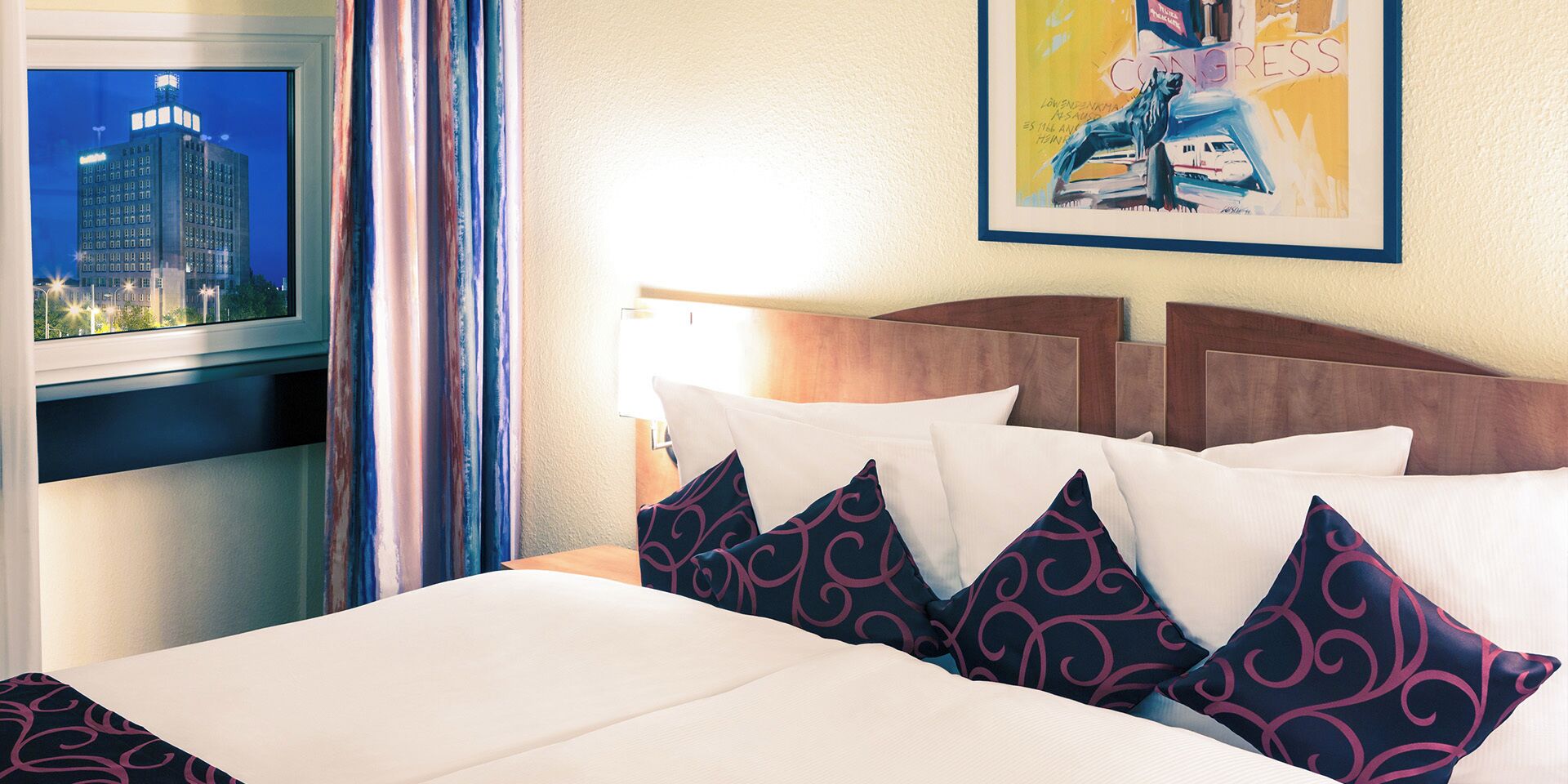 comfort double room | 1 bedroom, hypo-allergenic bedding, desk, blackout curtains