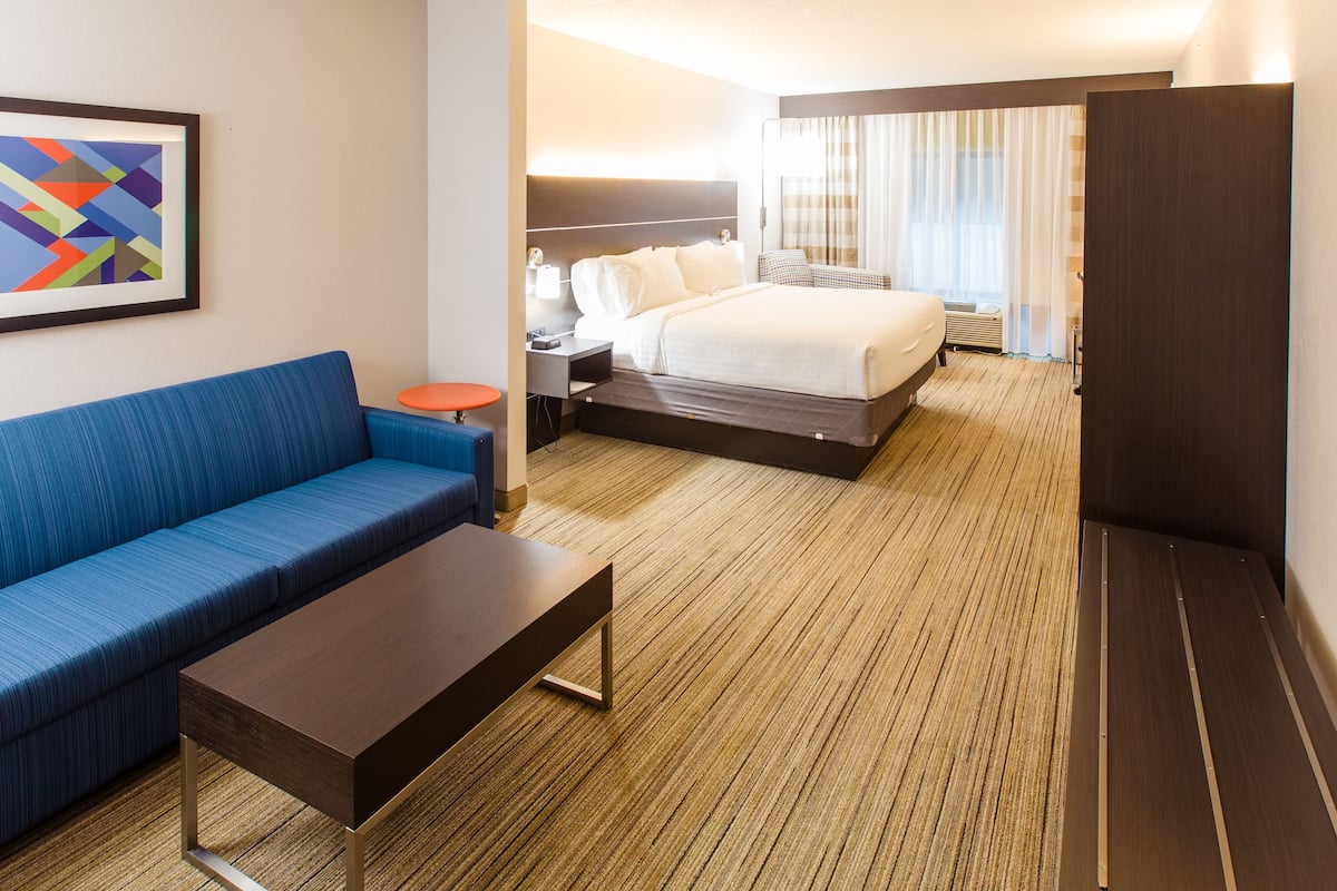 suite, 1 king bed with sofa bed | in-room safe, desk, iron/ironing board, free cots/infant beds