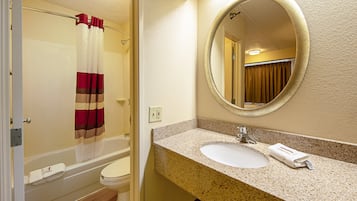 Towels, soap, shampoo, toilet paper