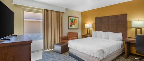 Chambre Standard, 1 trÚs grand lit, non-fumeur, réfrigérateur et four à micro-ondes | Coffre-fort, fer et planche à repasser, lit de bébé (supplément)