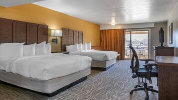 Standard Room, 2 Queen Beds, Non Smoking, Refrigerator & Microwave | In-room safe, iron/ironing board, cots/infant beds, free WiFi