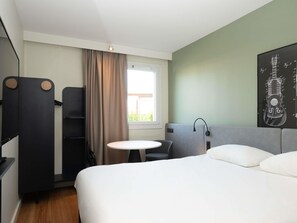 Premium bedding, individually furnished, desk, blackout curtains