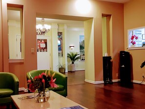 Sitteområde i lobbyen