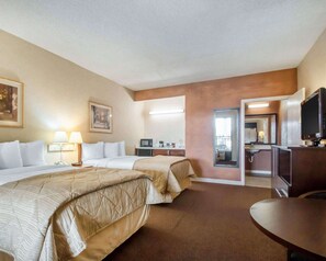 Room, 2 Double Beds, Accessible, Non Smoking | Egyptian cotton sheets, premium bedding, pillowtop beds, blackout drapes