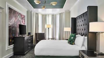 Premium bedding, pillow-top beds, in-room safe, blackout curtains