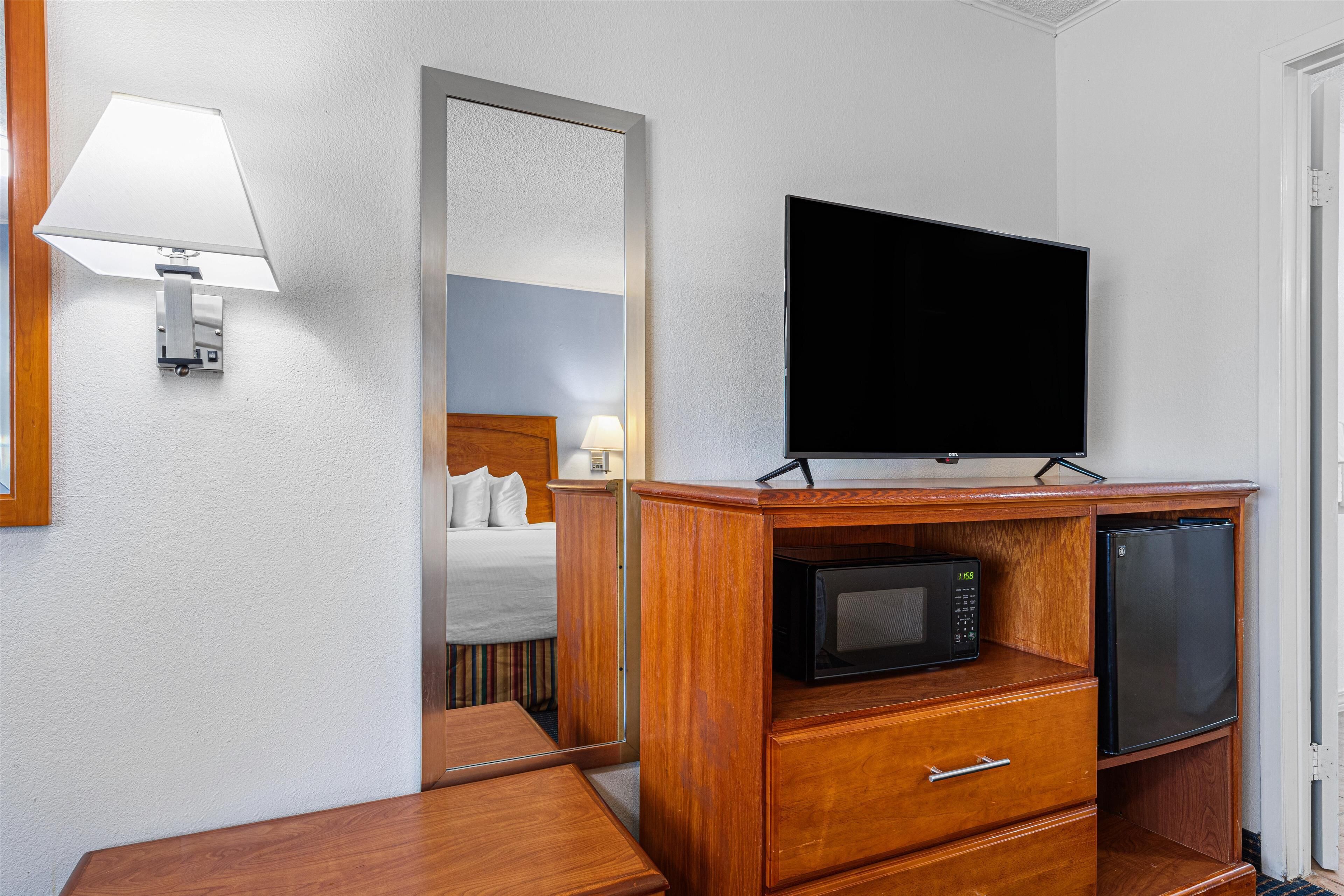 standard room, 1 queen bed, accessible, refrigerator & microwave (with single sofabed) | 1 bedroom, in-room safe, desk, laptop workspace