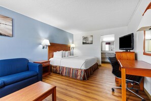 In-room safe, desk, laptop workspace, iron/ironing board