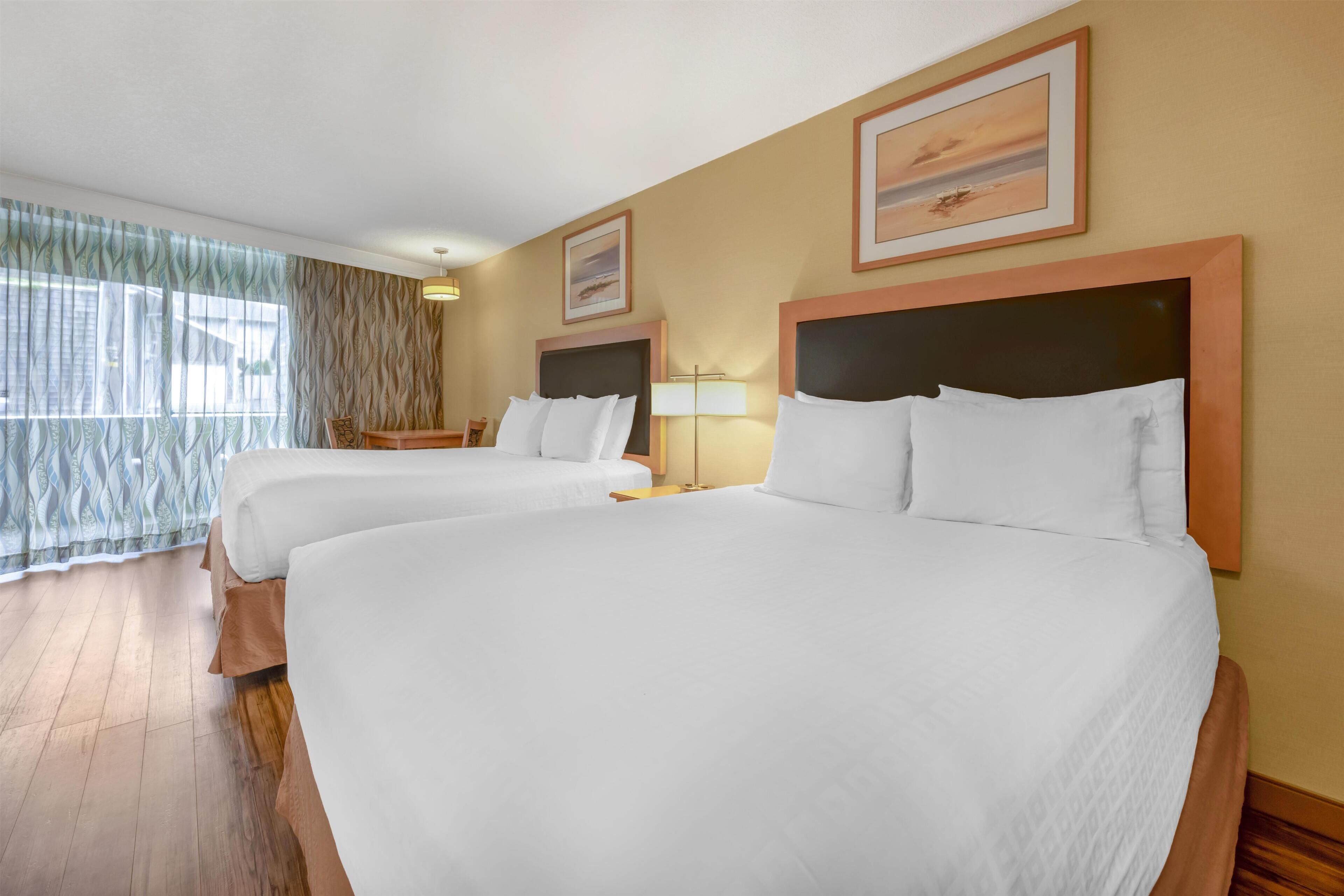 Standard Room, 2 Queen Beds, Accessible, Non Smoking | Pillow-top beds, in-room safe, blackout curtains, iron/ironing board