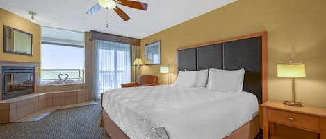 In-room safe, blackout curtains, iron/ironing board