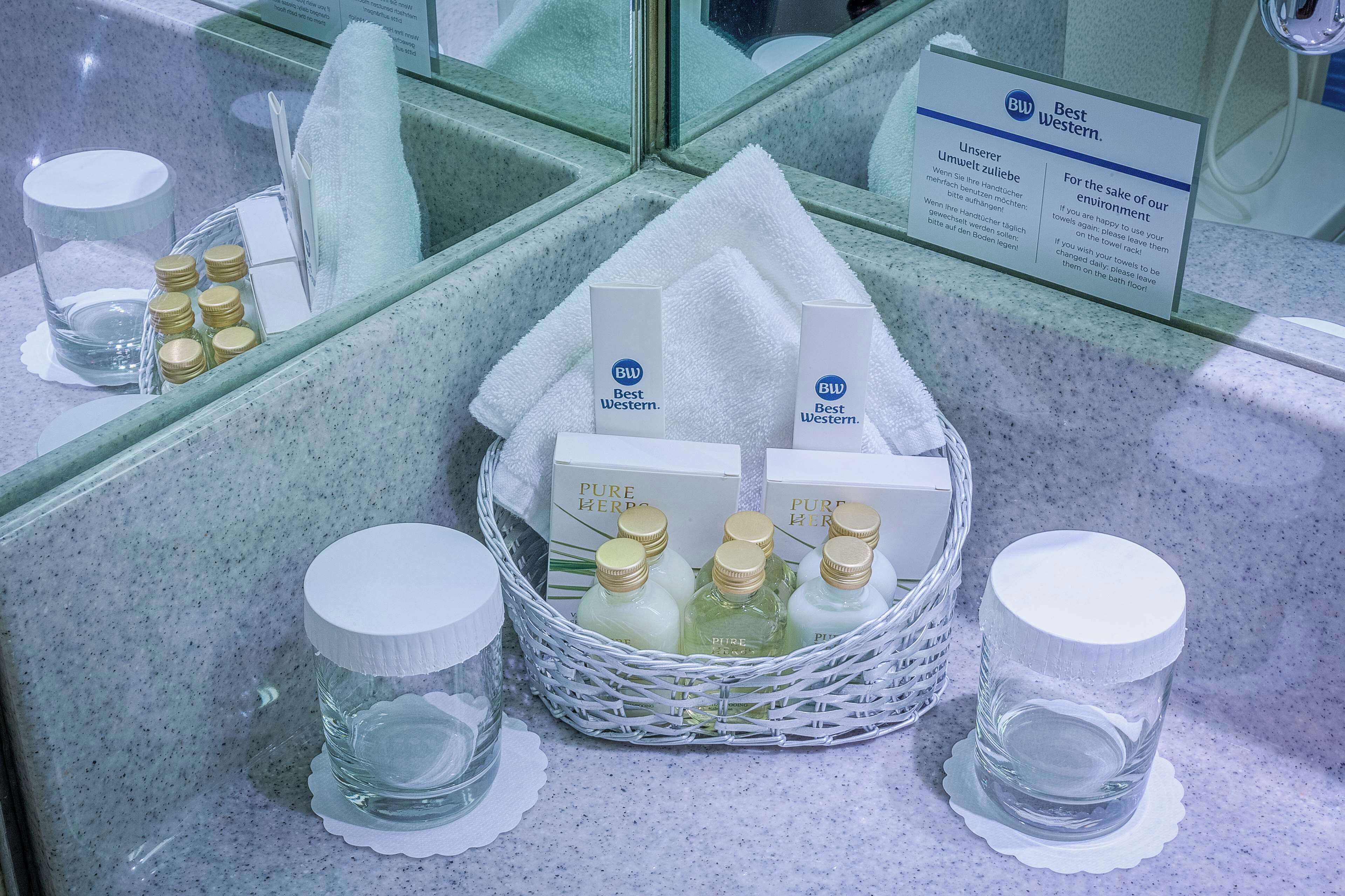 combined shower/bathtub, hair dryer, towels, soap